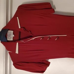 Seamstress of Bloomsbury Red Dress Size UK 10